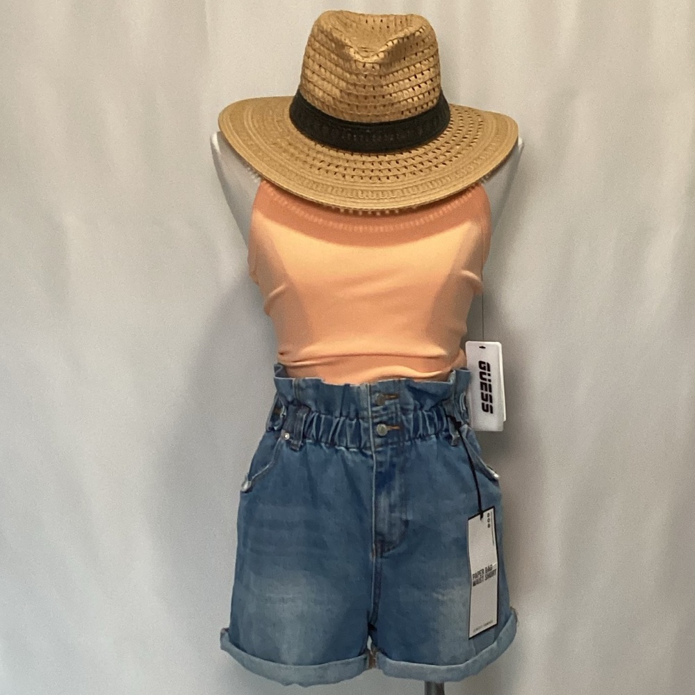 846. Almost Famous Light Blue High-Rise Jean Shorts - XL